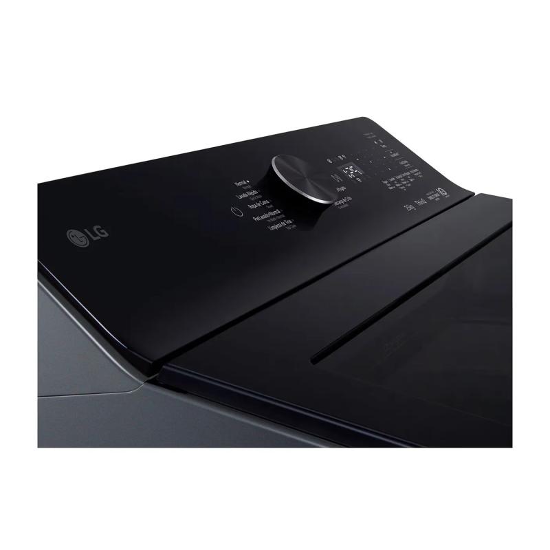 LAVADORA DE CARGA SUPERIOR LG AI DD SMART INVERTER 25 KG ACERO NEGRO WT25PBTX6
